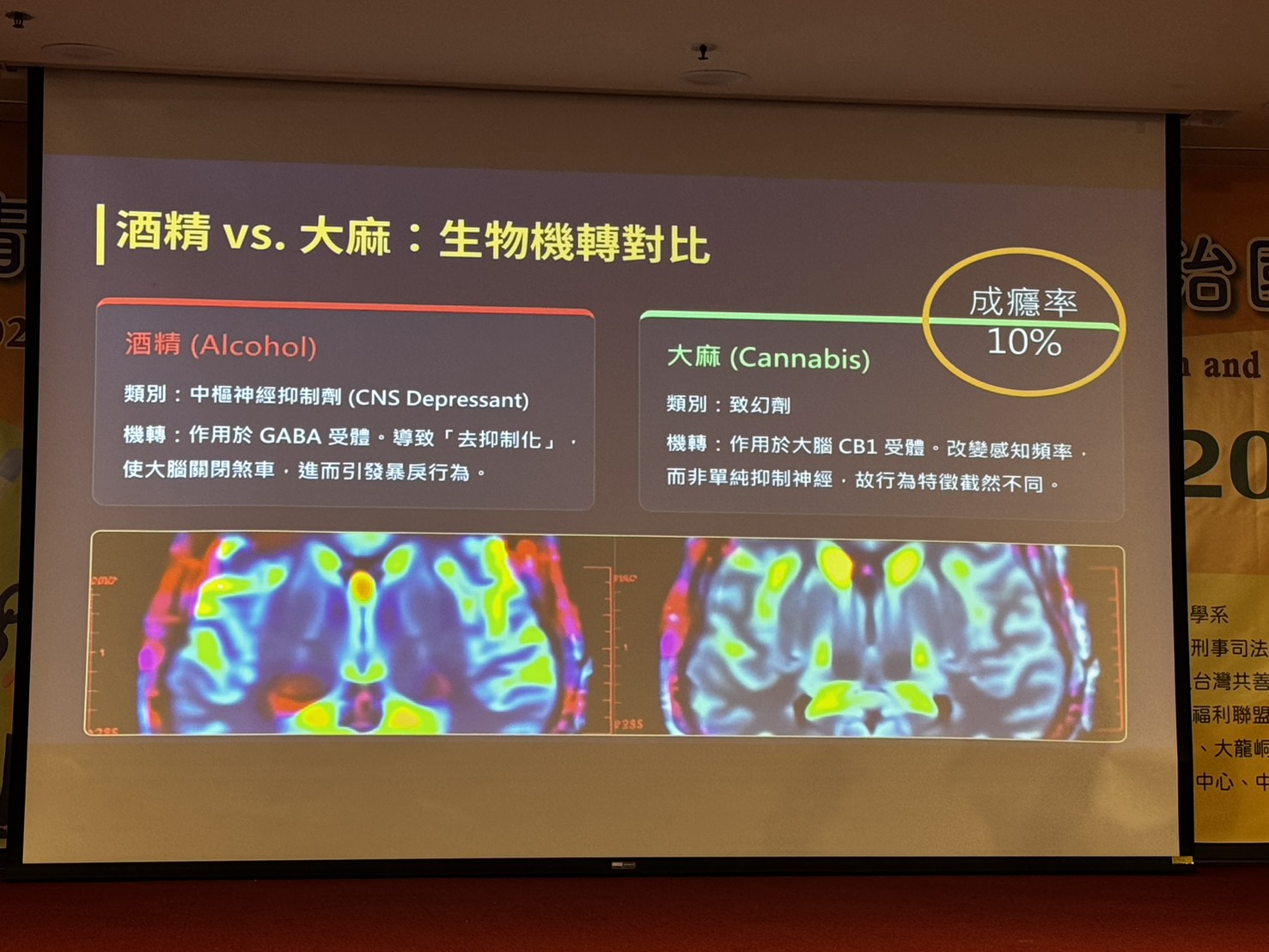 酒精vs大麻 生物機轉對比